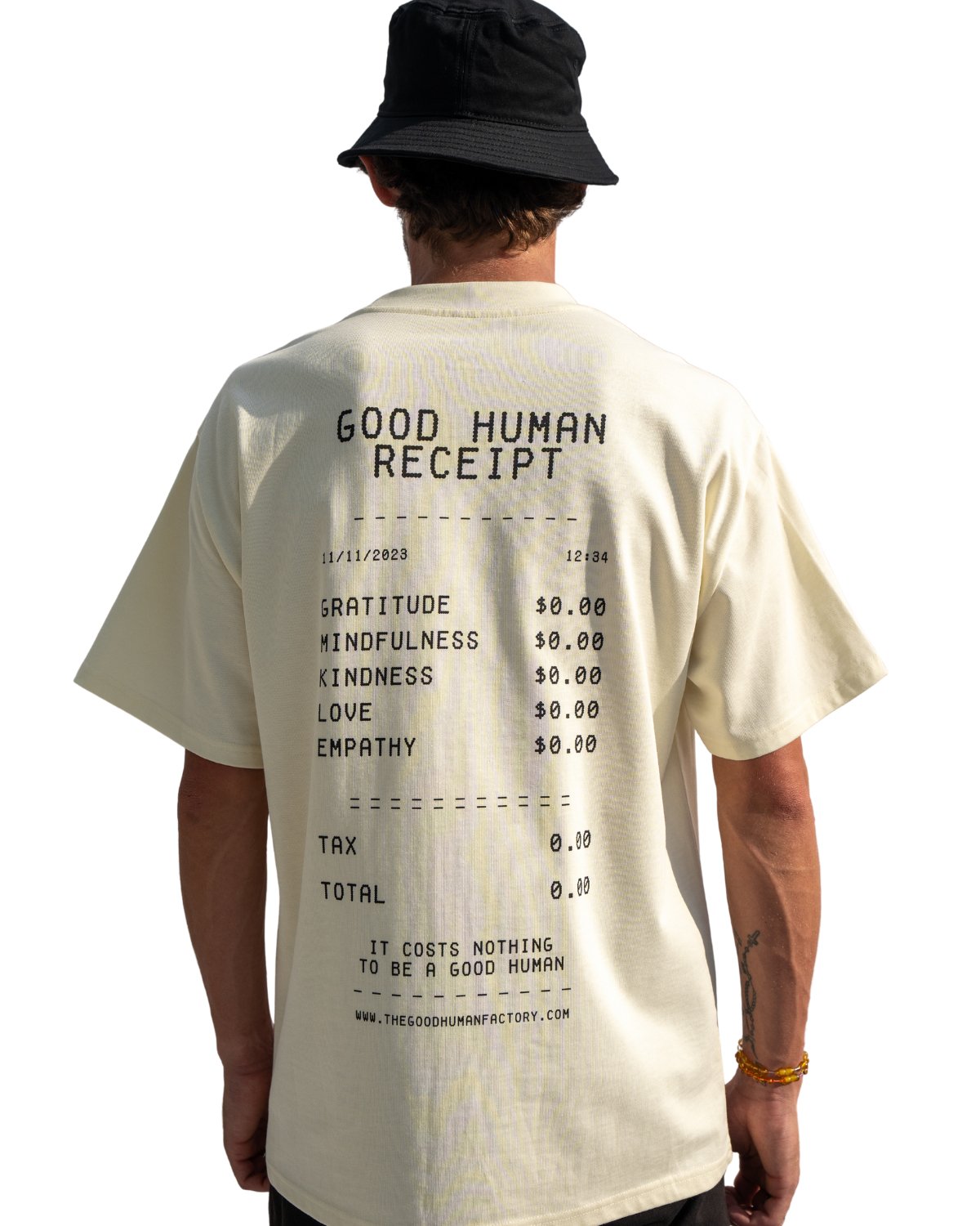 Men's Receipt Tee - The Good Human Factory