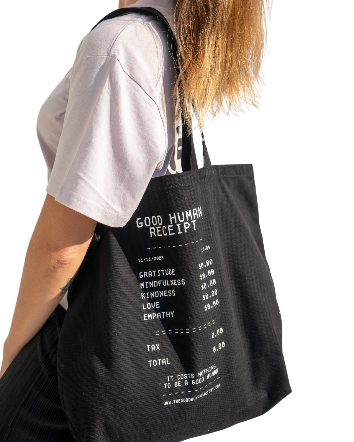 RECEIPT TOTE BAG - The Good Human Factory