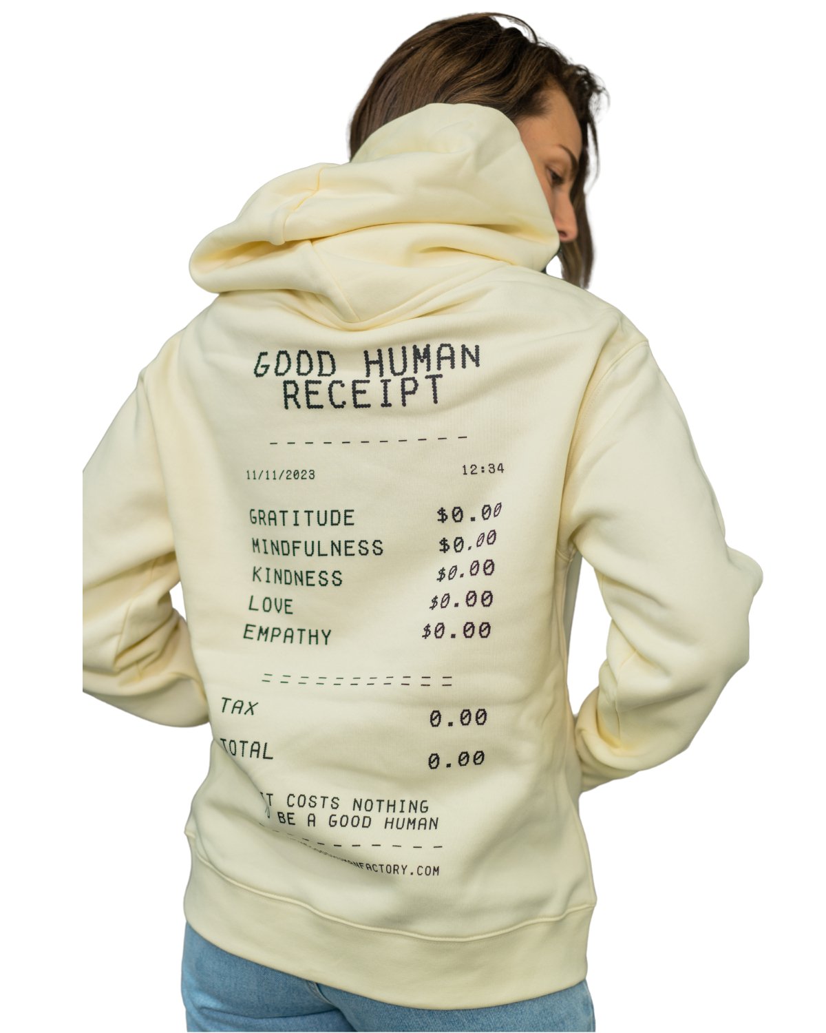 Unisex Receipt Hoodie - The Good Human Factory