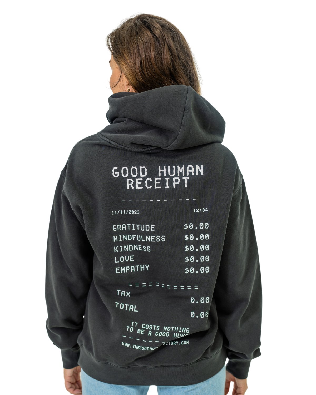 Unisex Receipt Hoodie - The Good Human Factory