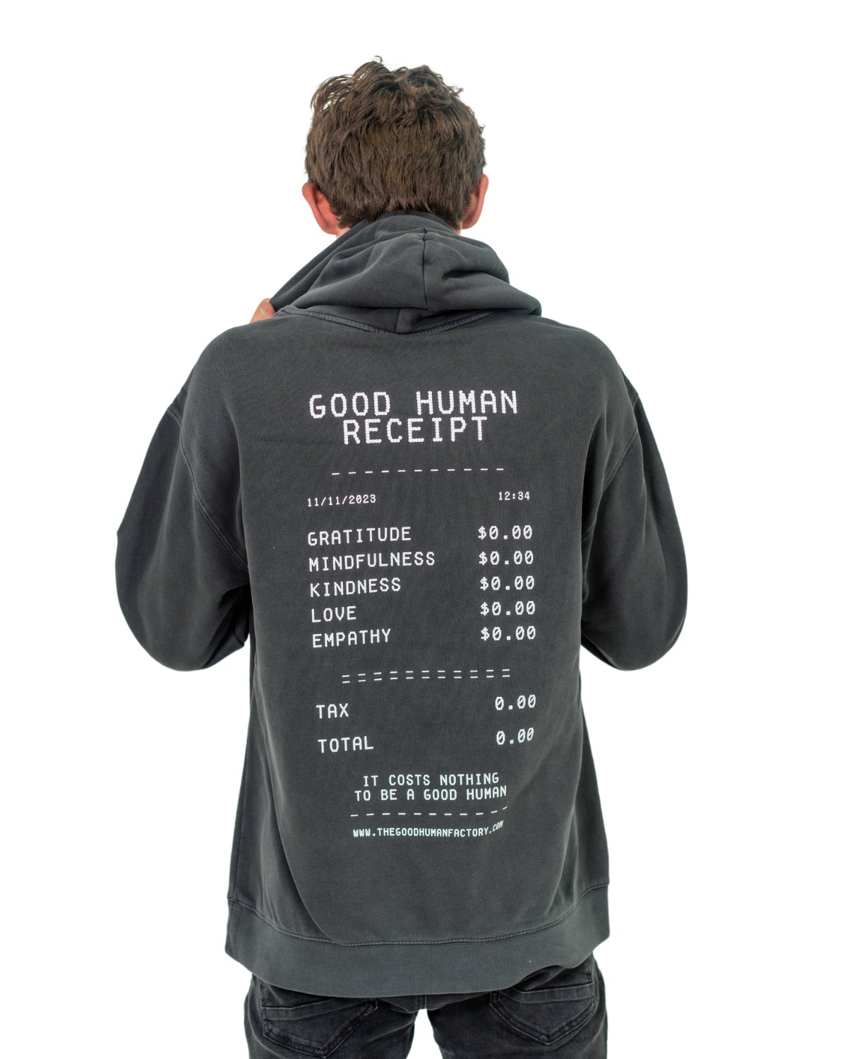 Unisex Receipt Hoodie - The Good Human Factory