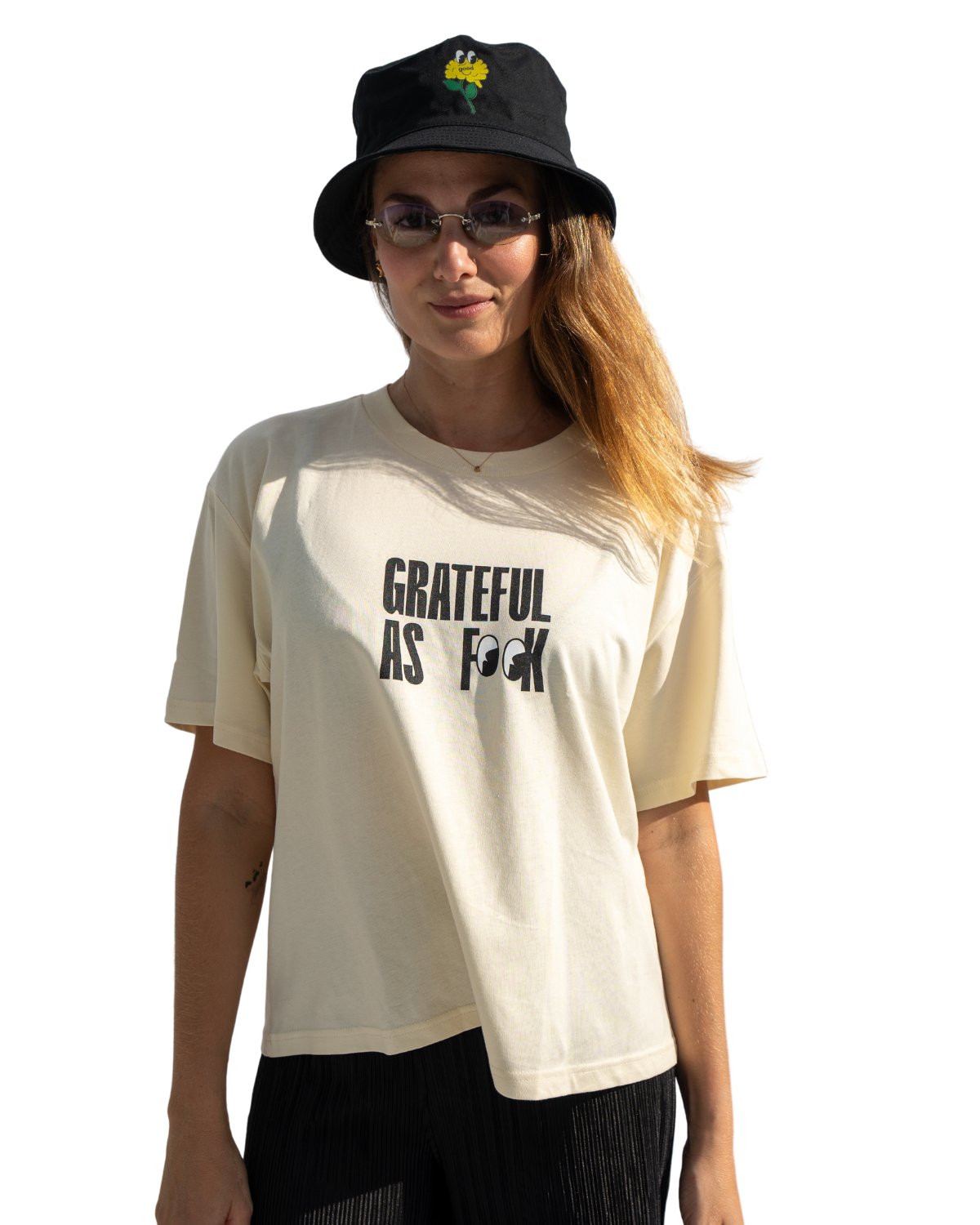 Women's Grateful As Fook Tee - The Good Human Factory