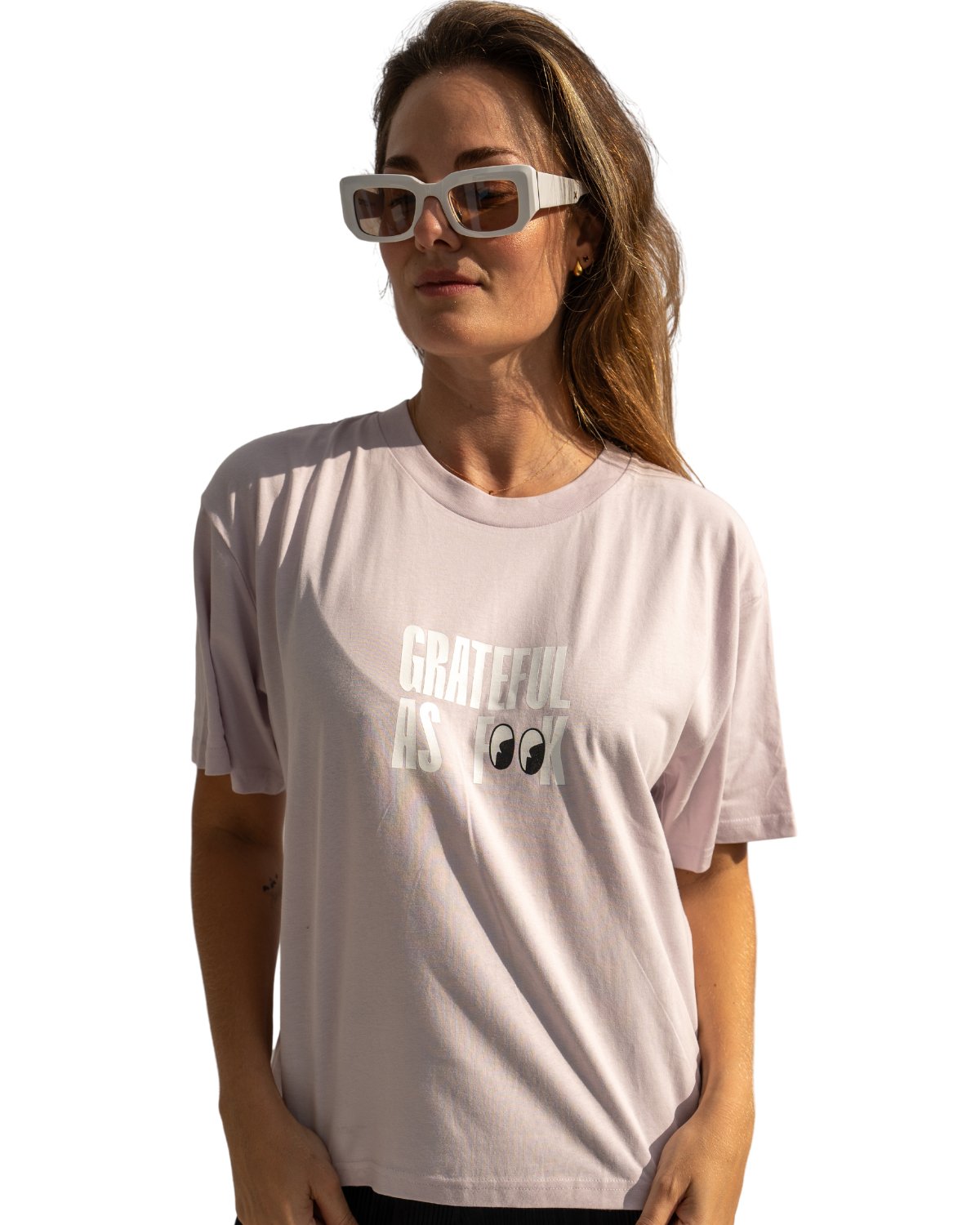 Women's Grateful As Fook Tee - The Good Human Factory