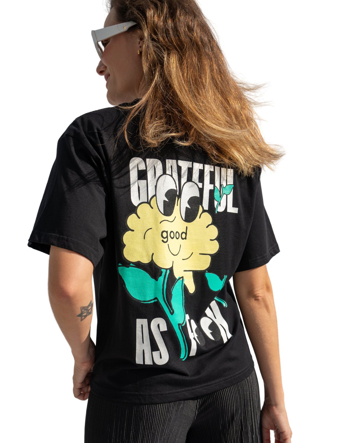 Women's Grateful As Fook Tee - The Good Human Factory