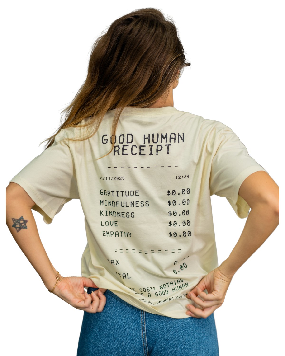 Women's Receipt Tee - The Good Human Factory