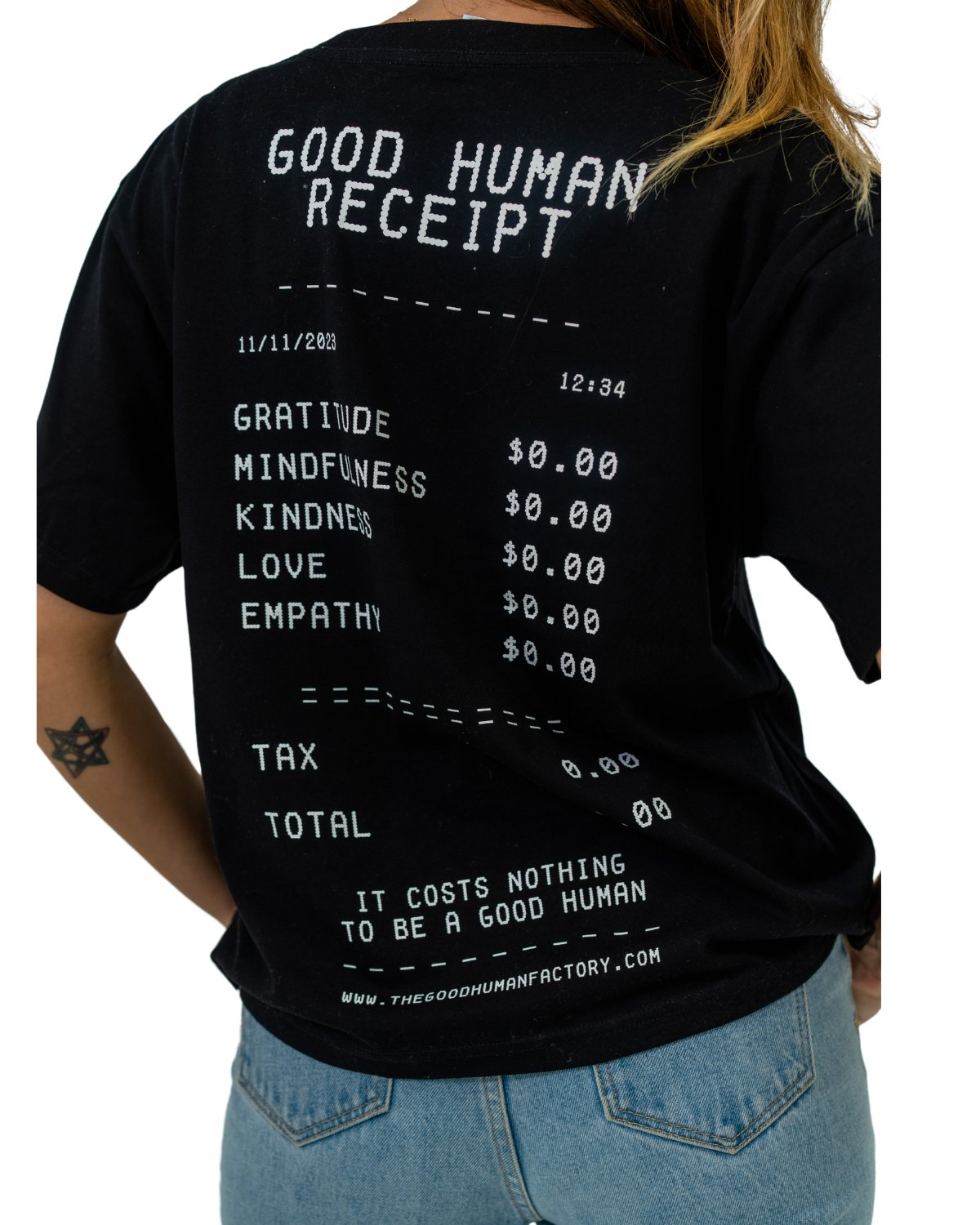 Women's Receipt Tee - The Good Human Factory